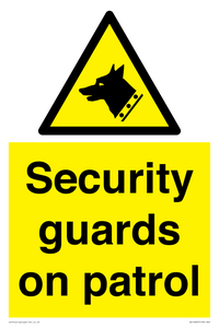 Security guards on patrol